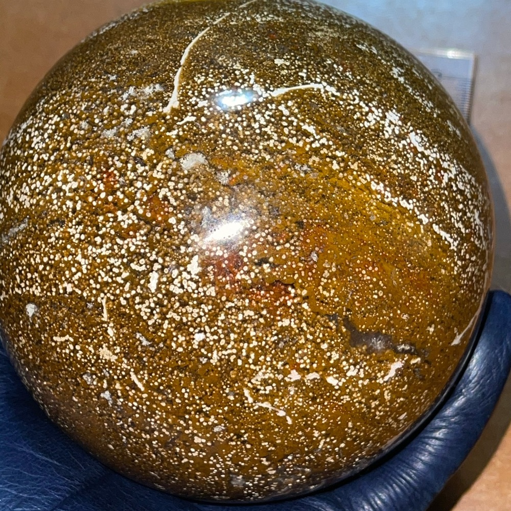 Large Ocean Jasper Sphere 💛HP💛 - Picture 11 of 16